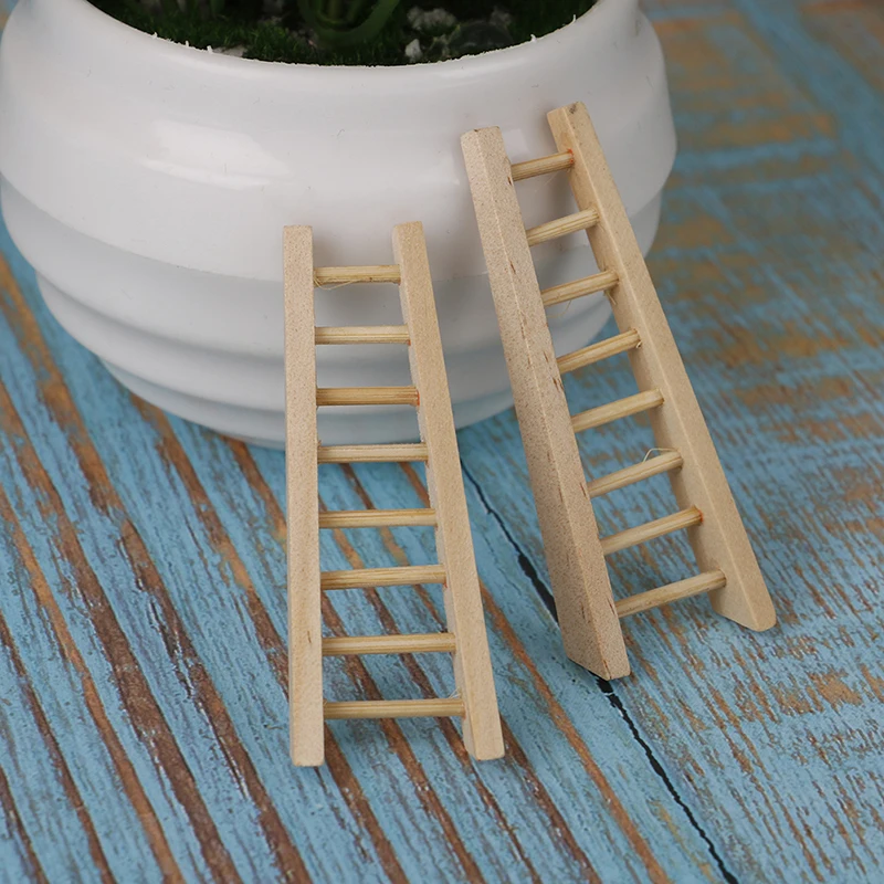 

1 шт. DIY мини деревянная лестница Фея Сад миниатюрные кукольный домик Миниатюрный Орнамент Украшение Мебель игрушки