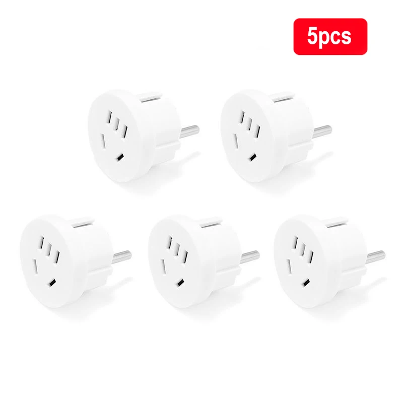 5 шт. KR адаптер с вилкой европейского стандарта для США в европейскую розетку
