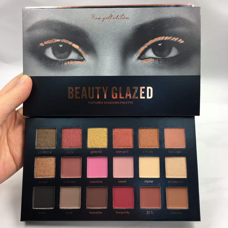 Beauty Glazed матовые мерцающие большие тени для век палитра стойких нюдовых