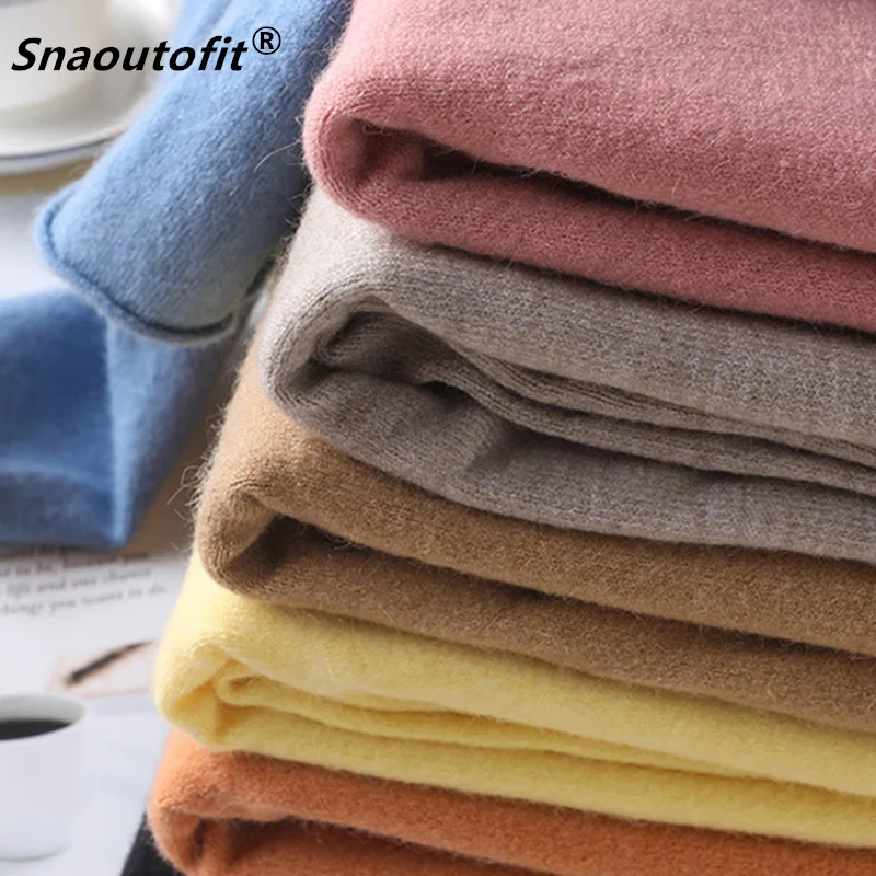 

Snaoutofit 2021 Series, Women's Long-Sleeved Pullover,Half-High Collar, Pure Cotton, Simple, Loose, Reduced Age, Model 05-20
