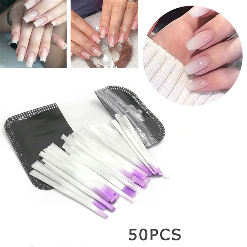 10/30/50 шт. стекловолоконное наращивание ногтей Стекловолоконные ногти волокно