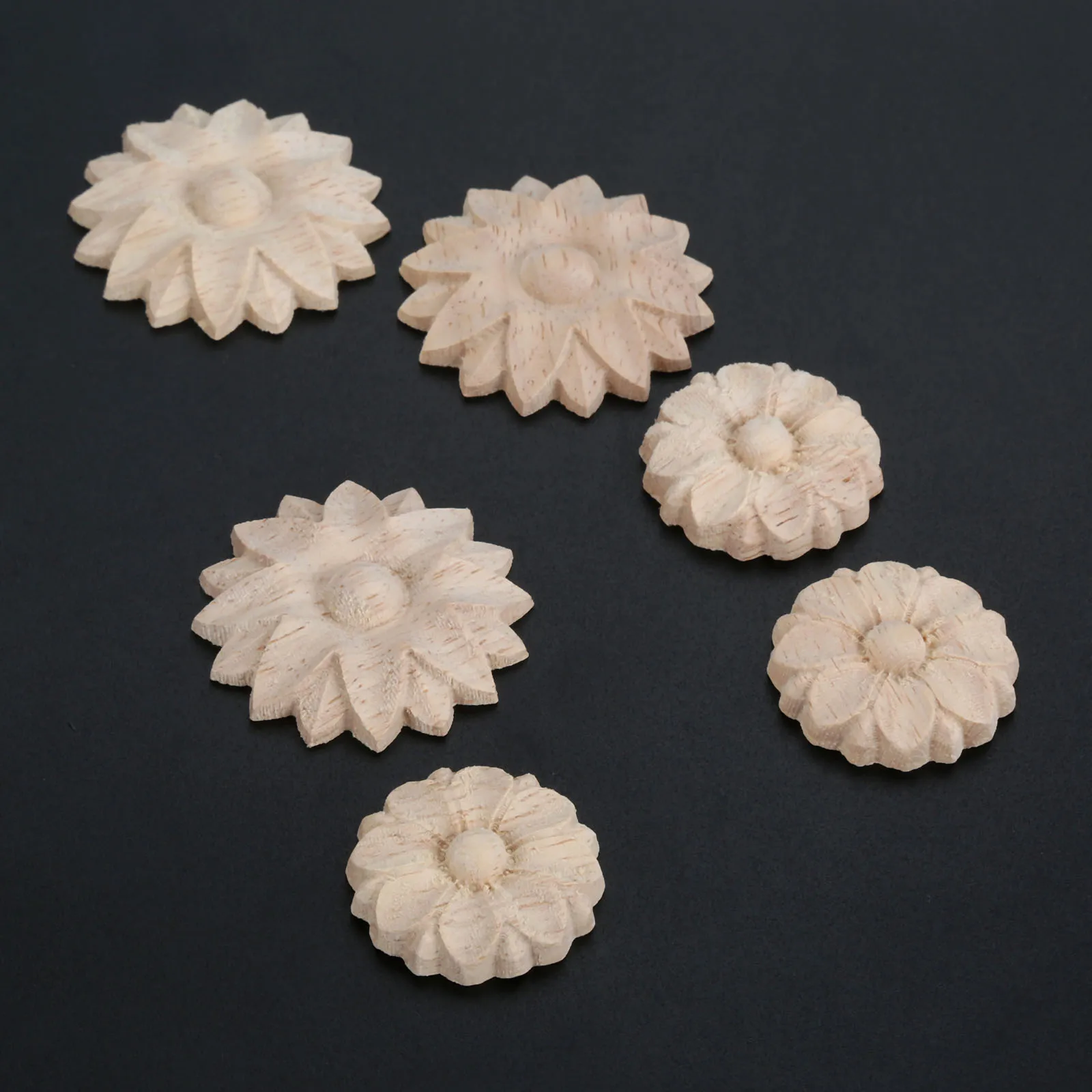 10 шт. 3 см/4 см Домашний Деревянный резной уголок аппликации рамка мебель