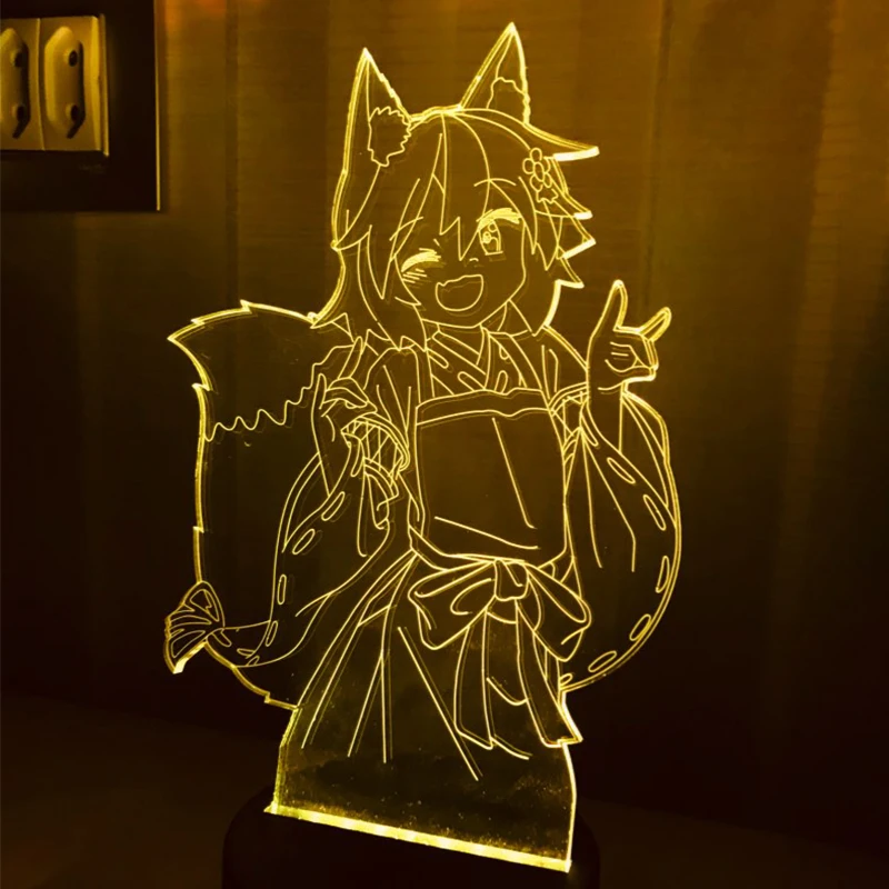 Полезная 3d фигурка лисы сенко сана ночник с изменением цвета ночсветильник Usb