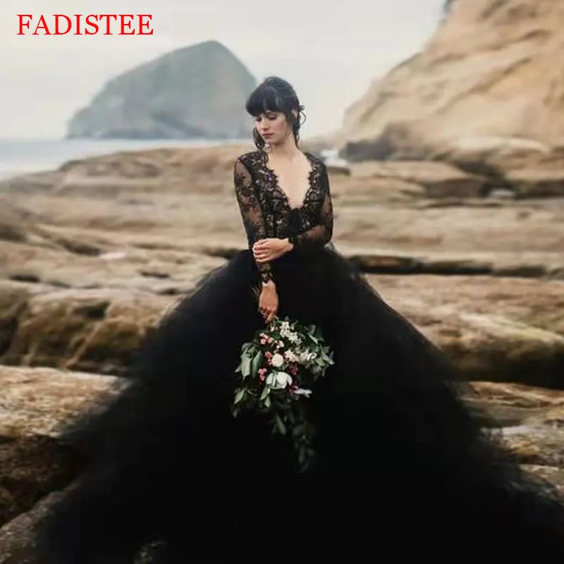 

Женское свадебное платье It's yiiya, черное платье со шлейфом на лето 2019