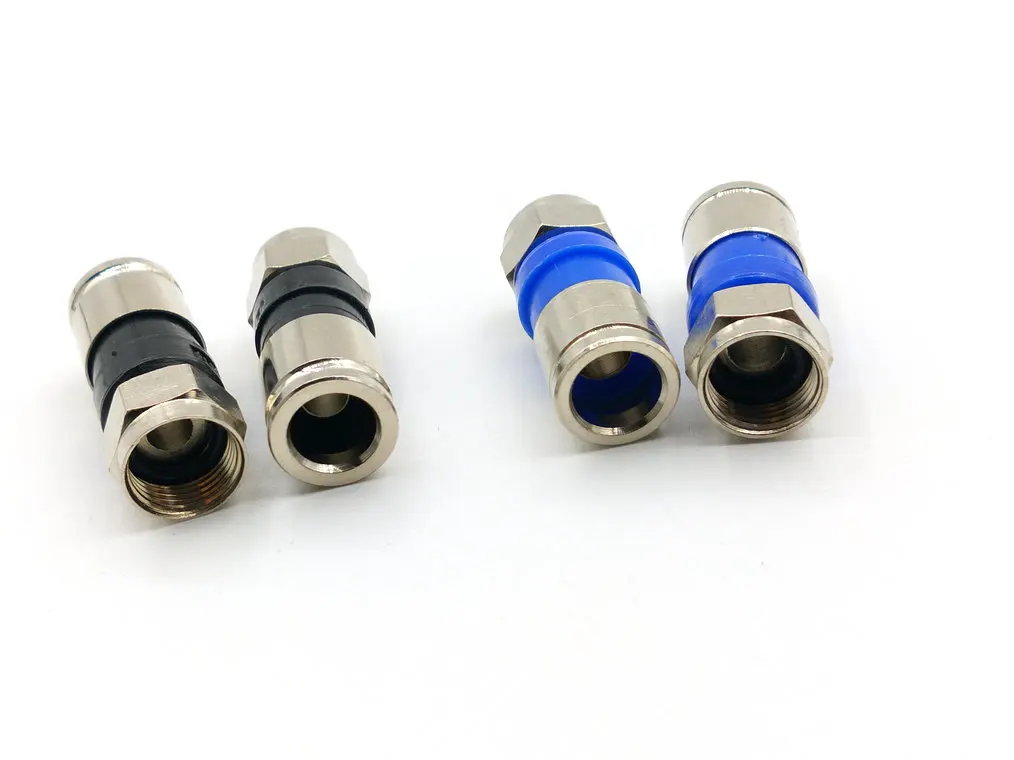 Коннектор RG59/RG6 F-образный штекер компрессионные разъемы для коаксиального