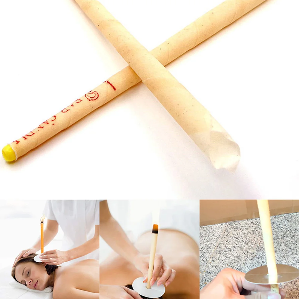 

100pcs Coning Beewax Natural Ear Candle Ear Health Care Ear Treatment Wax Removal Earwax Cleaner Indiana Candling Care Candle