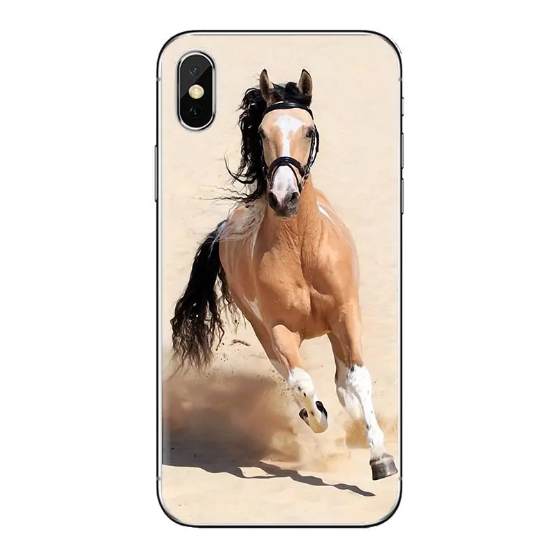 Плакат "Дикие лошади бегут на закате" для iPhone XS Max XR X 4 4S 5 5S 5C SE 6 6S 7 8 Plus Samsung Galaxy J1 J3 J5 J7 A3 A5.