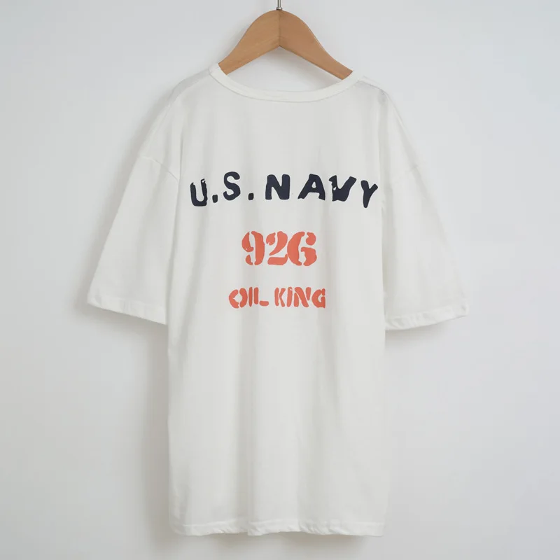 

Girls' T-shirt 2021 Summer Korean Version of Loose Casual Letter Sports Short Sleeve Cotton Shirt with Big Half Sleeves