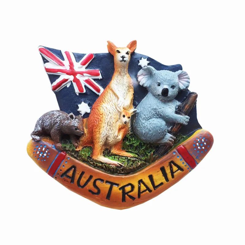 

Australia Refrigerator Magnets Souvenirs Australian Fridge Magnet Home Decor Magnetic Stickers 3d Resin Magnetic Craft Gift Idea