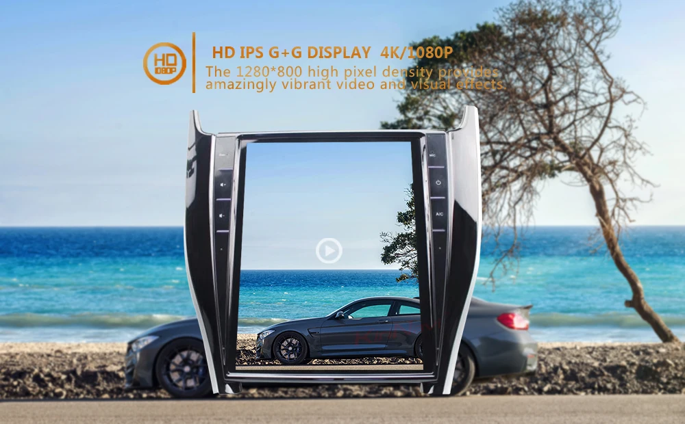KiriNavi вертикальный экран Tesla style 12," 1 Din Android 7,1 Автомагнитола для Toyota Harrier автомобильный Dvd мультимедийный плеер навигация