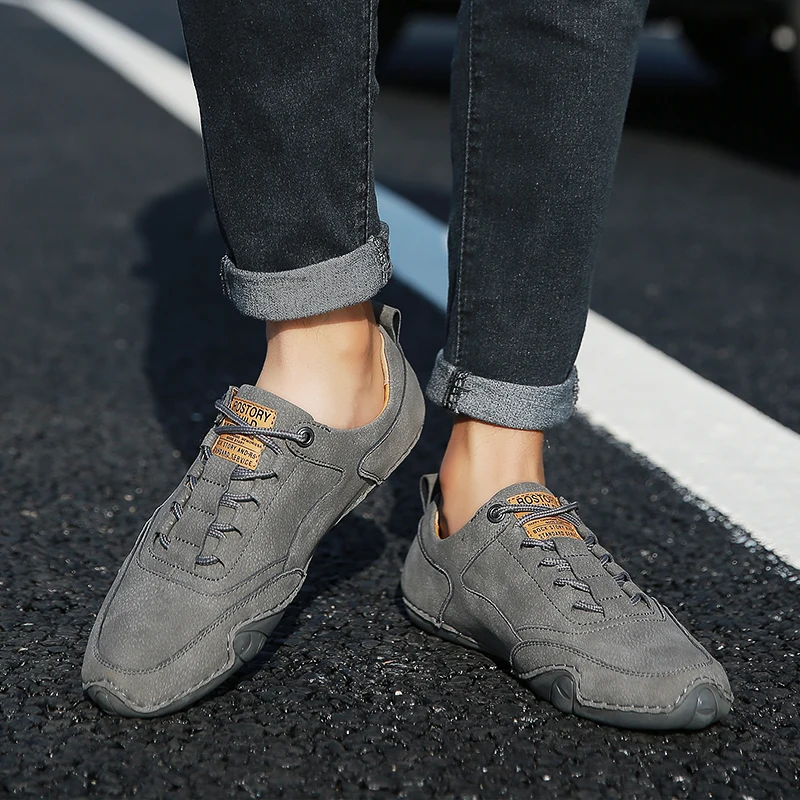 

uomomens Casual couro Male informales zapatos winter para 2020 shoes casual sneakers moccasins genuine men hombre leather male