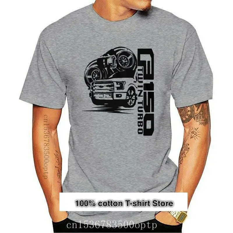 

Camiseta F150 для hombre y mujer, camisa Twin Turbo (parte trasera en blanco), nueva