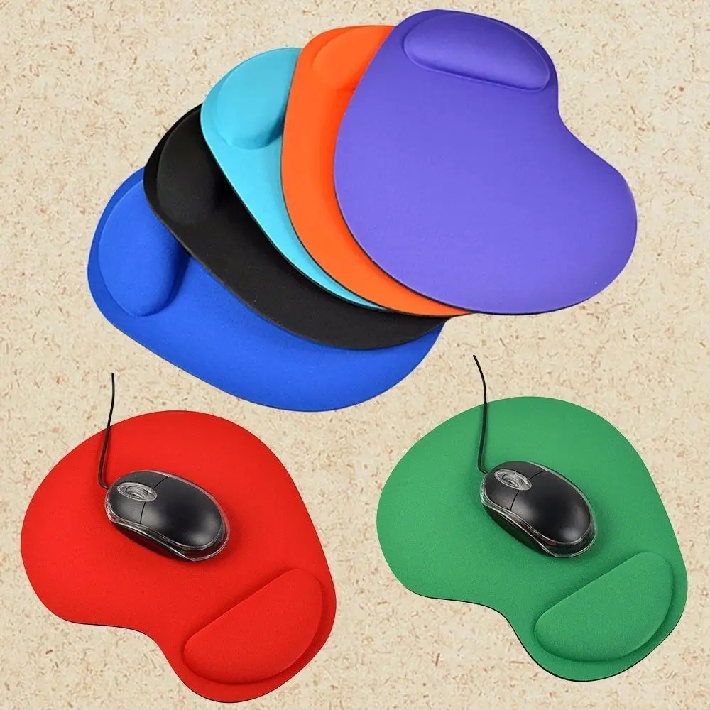 Game Mouse Pat Silicone Soft Anti Slip Pad With Wrist Rest Support Mat For Computer Gaming PC Laptop Muismat Solid Color | Компьютеры и