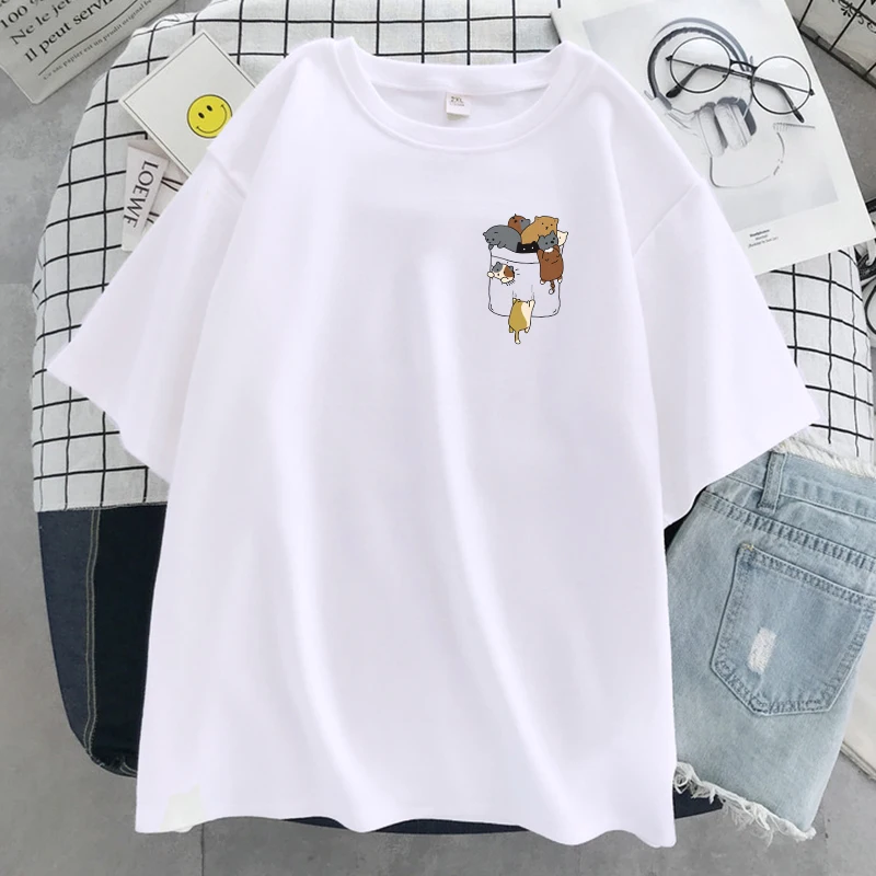 Простота: свободная Женская футболка одежда в стиле хип хоп Мягкая Повседневная