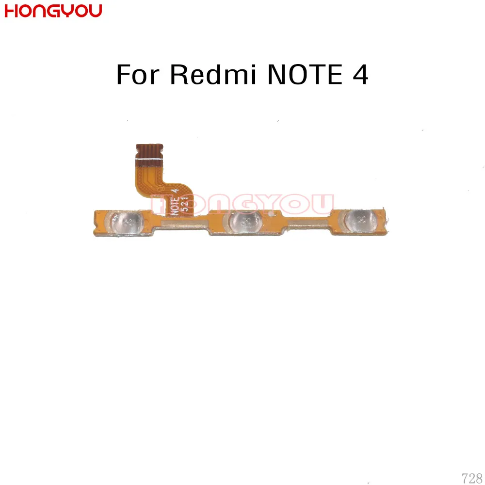 50 шт./лот для Xiaomi Redmi NOTE 4 / 4X глобальная версия кнопки питания и Кнопки громкости