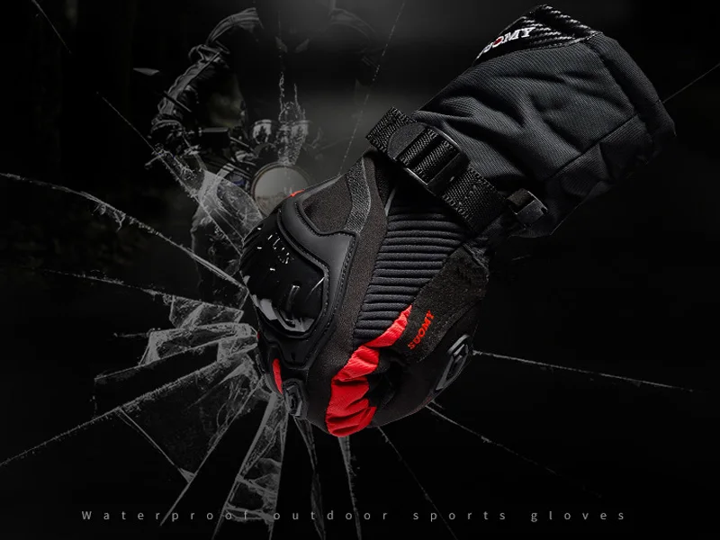 

Waterproof Warm Winter Motorcycle Gloves Seasons Cycling Locomotive Anti-fall off-road thickening long men's outdoor gloves