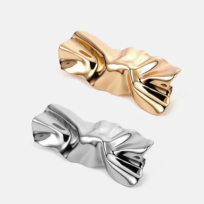 

New Metal Irregular Hair Clip Overstate Style Girl Barrettes Punk Rectangular Shape Hair Accessories Hairpins Women Elegant