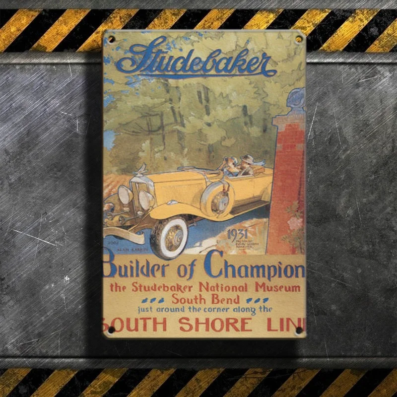 

Studebaker Tin Metal Sign Plaque Bar Pub Vintage Retro Wall Decor Poster