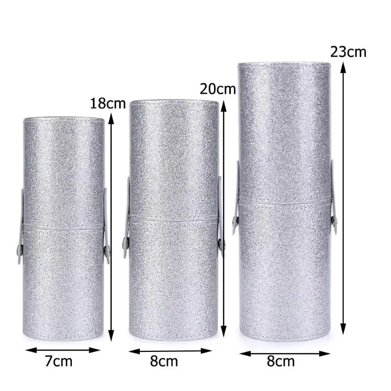 Портативные Кисти для макияжа из искусственной кожи Подставка ручек хранения