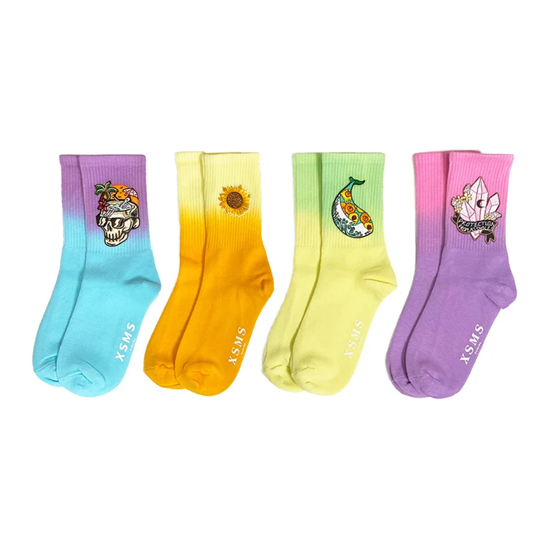 

Dazzle Colour Man Knitting Cotton Socks Women's Cute Cartoon Anime Funny Hip Hop Skateboard Socks Casual Street Stance Harajuku