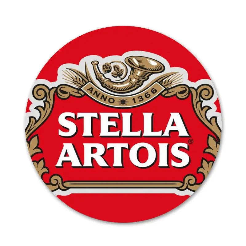 58mm Stella Artois Beer Logo Poster Icons Pins Badge Decoration Brooches Metal Badges For Clothes Backpack | Дом и сад