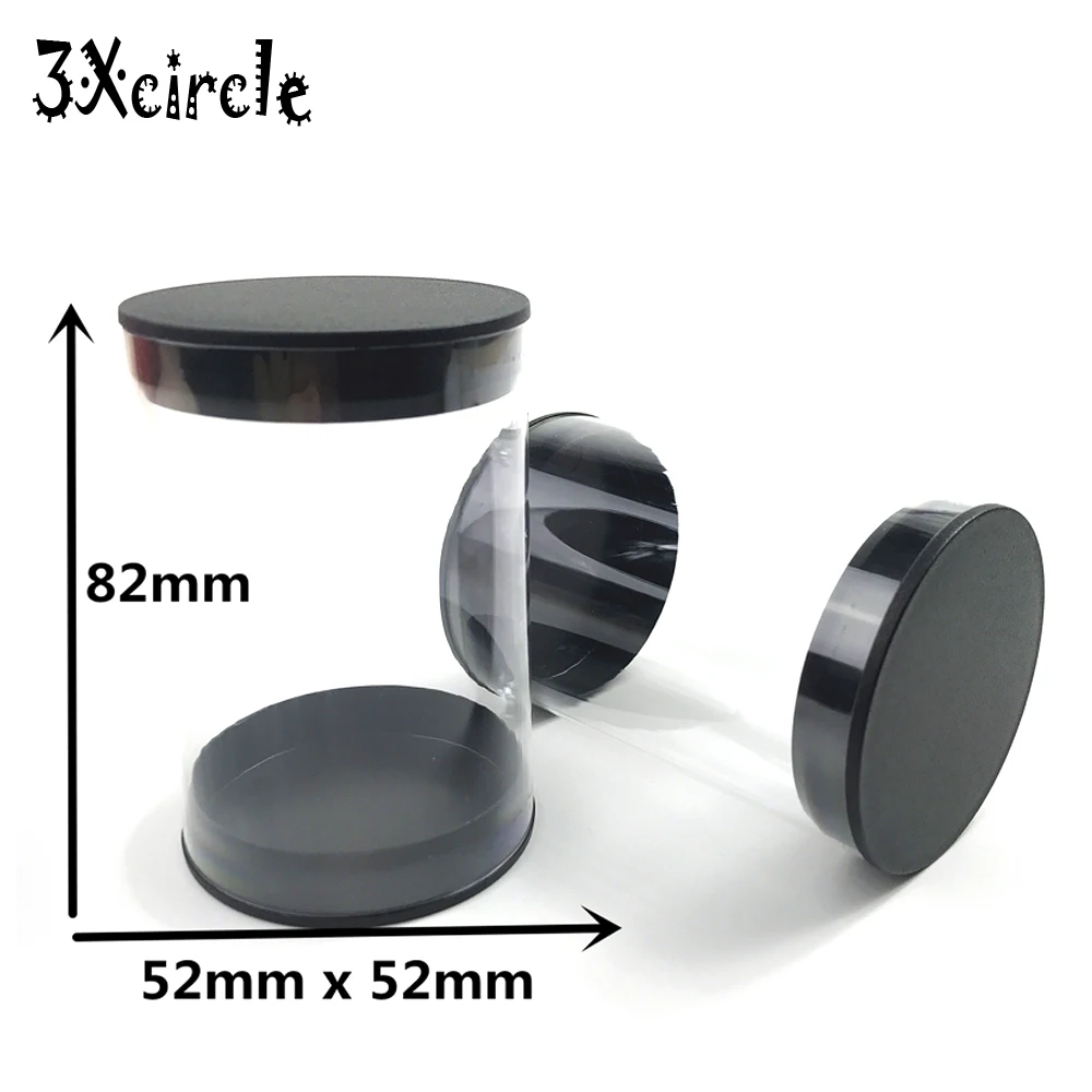 50 шт./трубка прозрачные пластиковые подставки для карт игр Радужный цвет