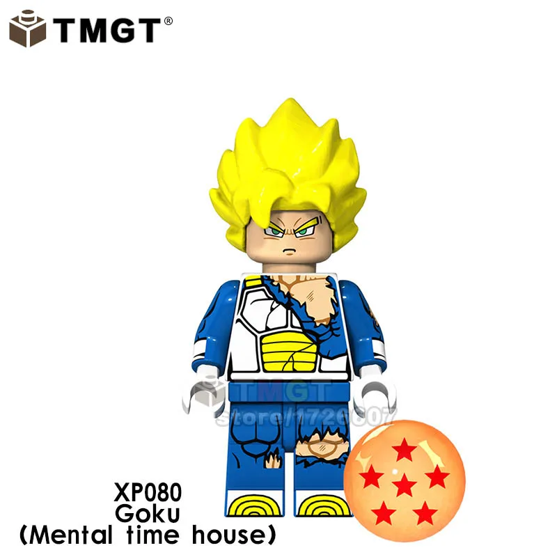 Одна распродажа Dragon Ball Z Сон Гоку гогета плавки ланч-маи Android 17 строительные блоки игрушки для детей - Цвет: XP080-Goku