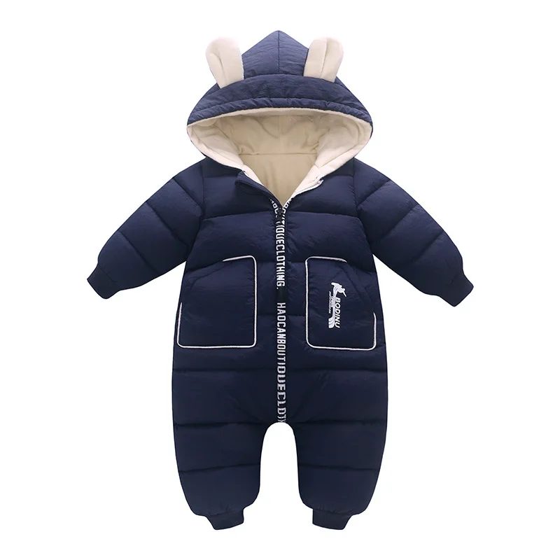 

Newborn Baby Romper Autumn Winter Hooded Baby Boys Clothes Long Sleeve Jumpsuit For Girls Overalls Infant Unisex Baby Clothes