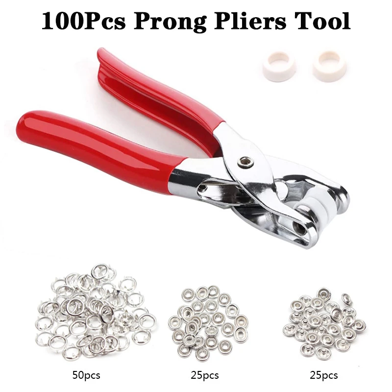 100 шт. 9 5 мм ручной пресс сделай сам плоскогубцы Наборы инструментов кнопки для