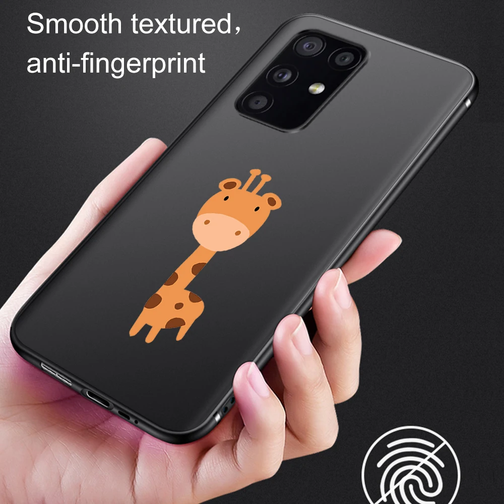 

Giraffe Lion Case For Samsung Galaxy S21 A51 S20 A50 A71 A70 A20E S10 S9 S8 Plus Ultra S10e NOTE 20 10 9 8 Plus Soft TPU Fundas