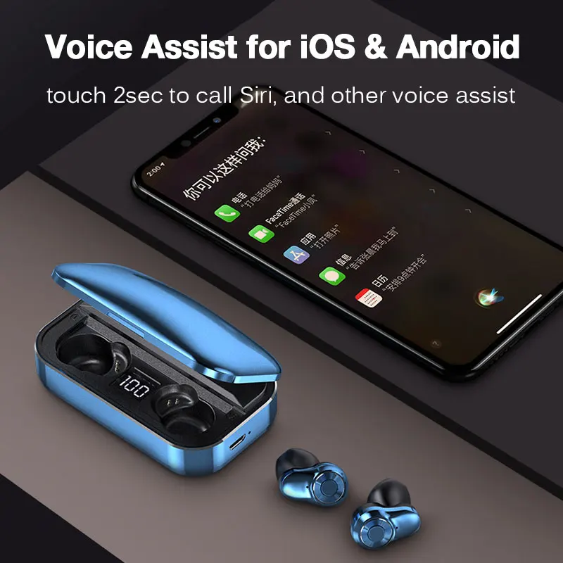 TWS наушники с микрофоном и шумоподавлением Bluetooth 5 0|Наушники гарнитуры| |