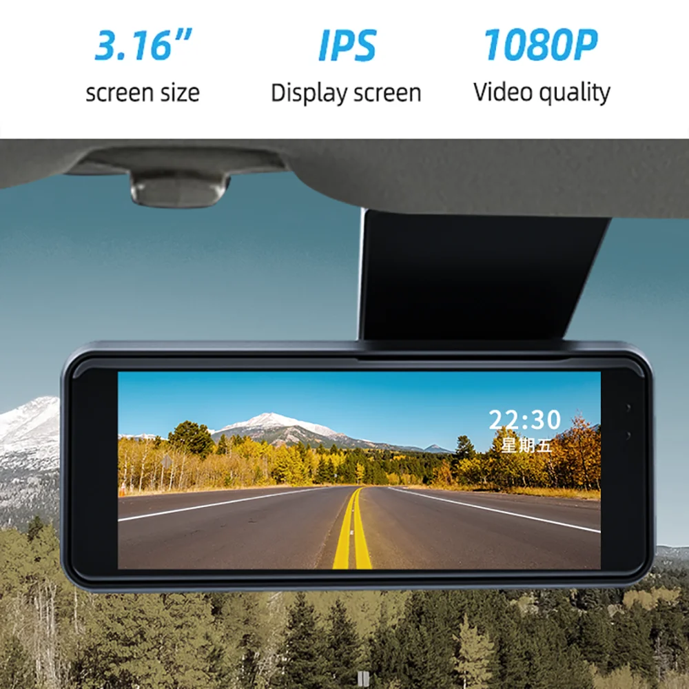 Видеорегистратор 3 16 дюйма Wi-Fi Full HD 1080P ночное видение G-датчик Автомобильный