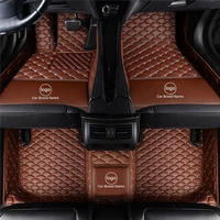 wlmwl logo custom leather car mat for porsche all models 911 panamera cayman cayenne auto accessories car styling