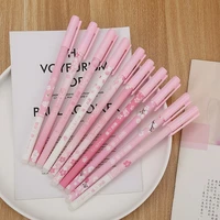 1pc cute style pink girl flower gel pen erasable pen school office simple stationery creative gift fountain pen stationery