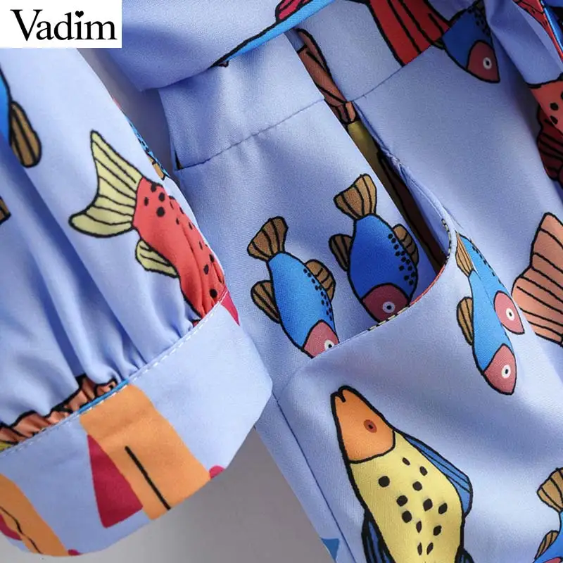 Vadim женское стильное мини платье с животным узором рукав три четверти галстук