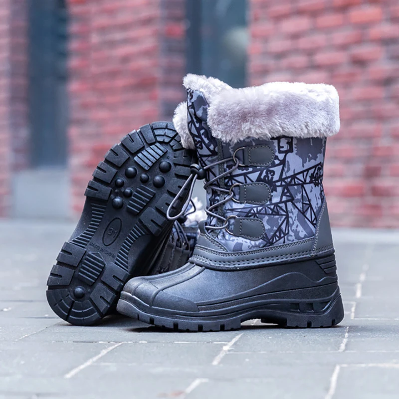 Зимние ботинки Dolakids модные зимние для девочек детские водонепроницаемые теплые