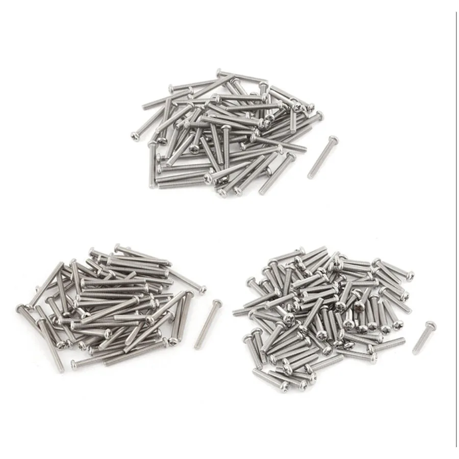 

M3 x 30 мм 304 болт из нержавеющей стали для винты с полукруглой головкой Phillips 60 шт