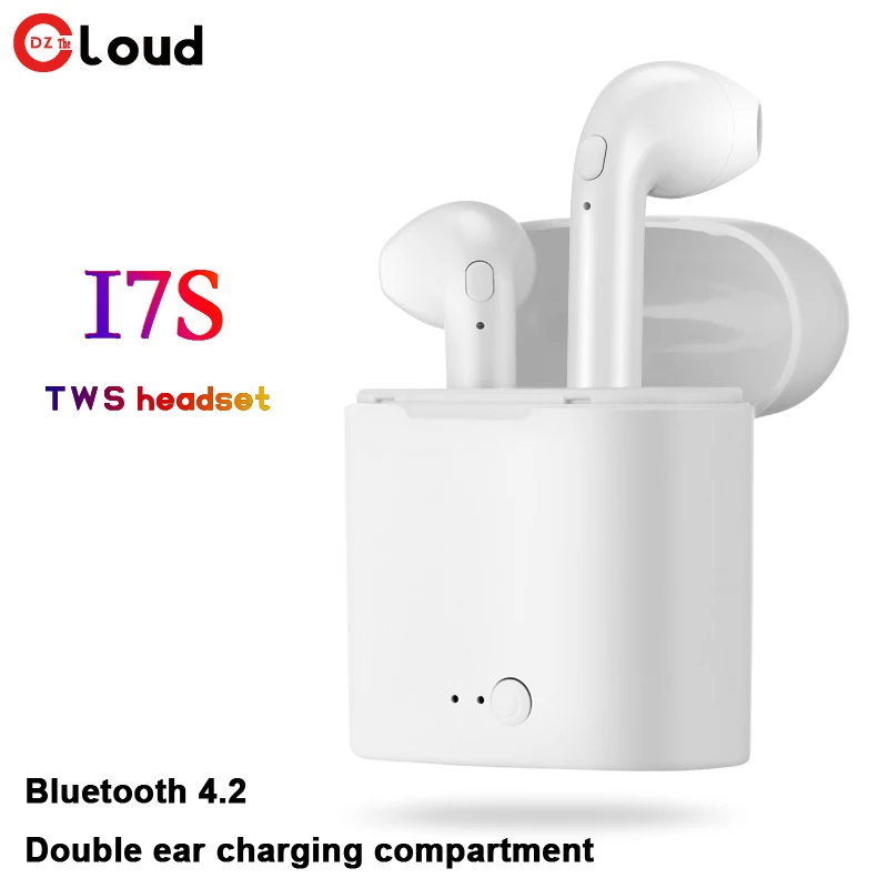 YUNAO i7s TWS беспроводные Bluetooth наушники мини стерео бас Спортивная гарнитура с