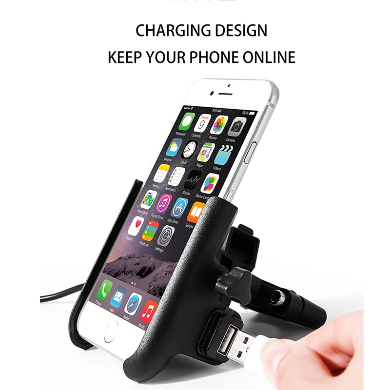 Держатель для телефона MOTOWOLF мотоциклетная зарядка поддержка мотоцикл четыре