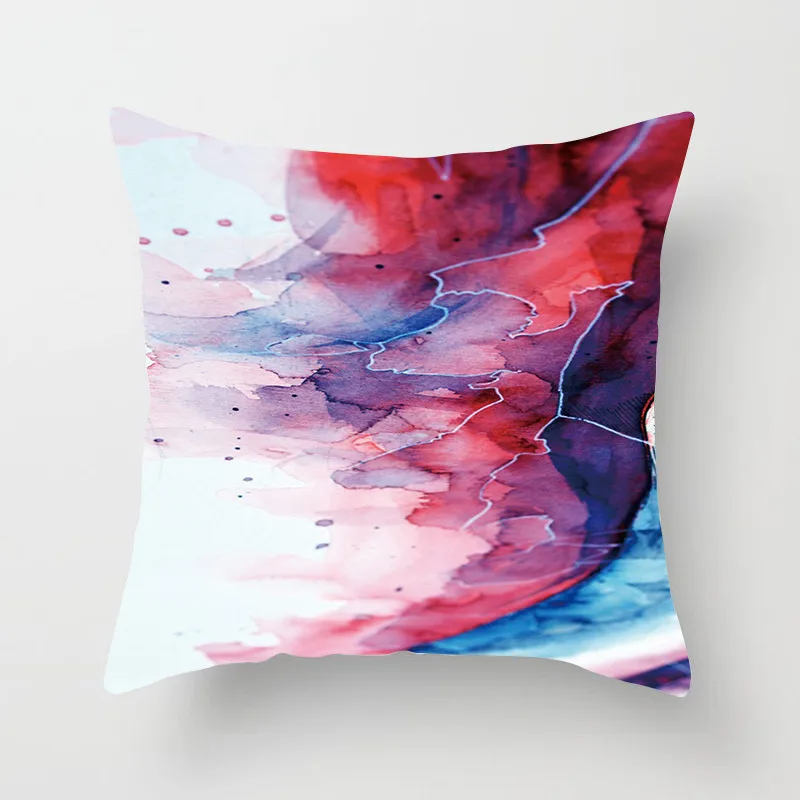 Fuwatacchi Ink Painting Cushion Cover Blooming Black and White Striped Pillow For Car Sofa Home Decorative Pillowcase | Дом и сад