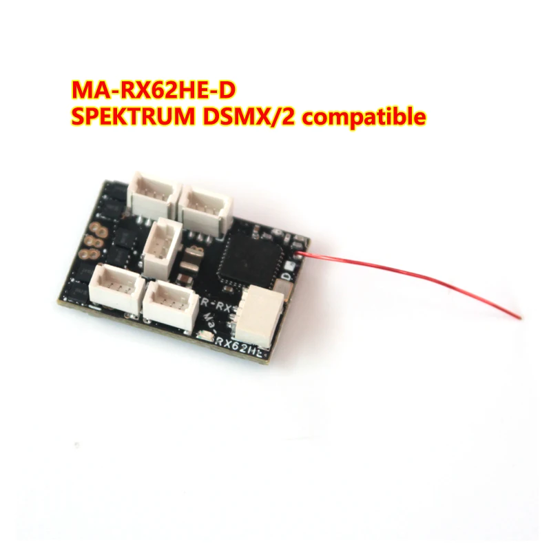 MA-RX62HE-D Super Light 1.8g 6CH Micro Receiver Built-in 7A/2S(5A/3S) Brushless ESC for SPEKTRUM X 2 Radio Transmitters | Игрушки и