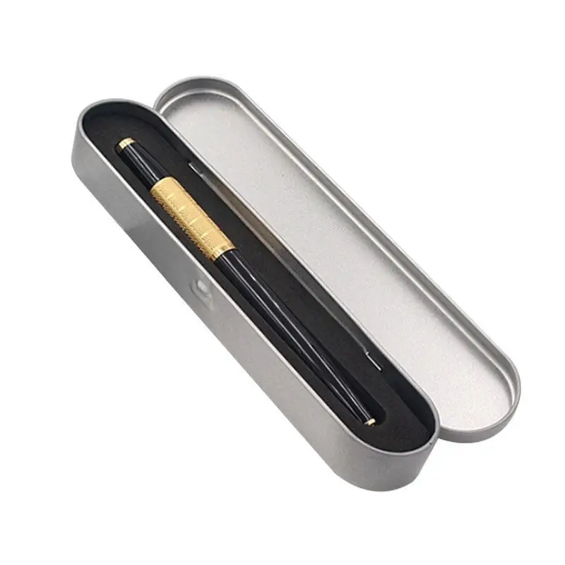 Fountain pen box Metal pencil case school Stationery for kids student cute Tin Multifunction Storage gifts | Канцтовары для офиса