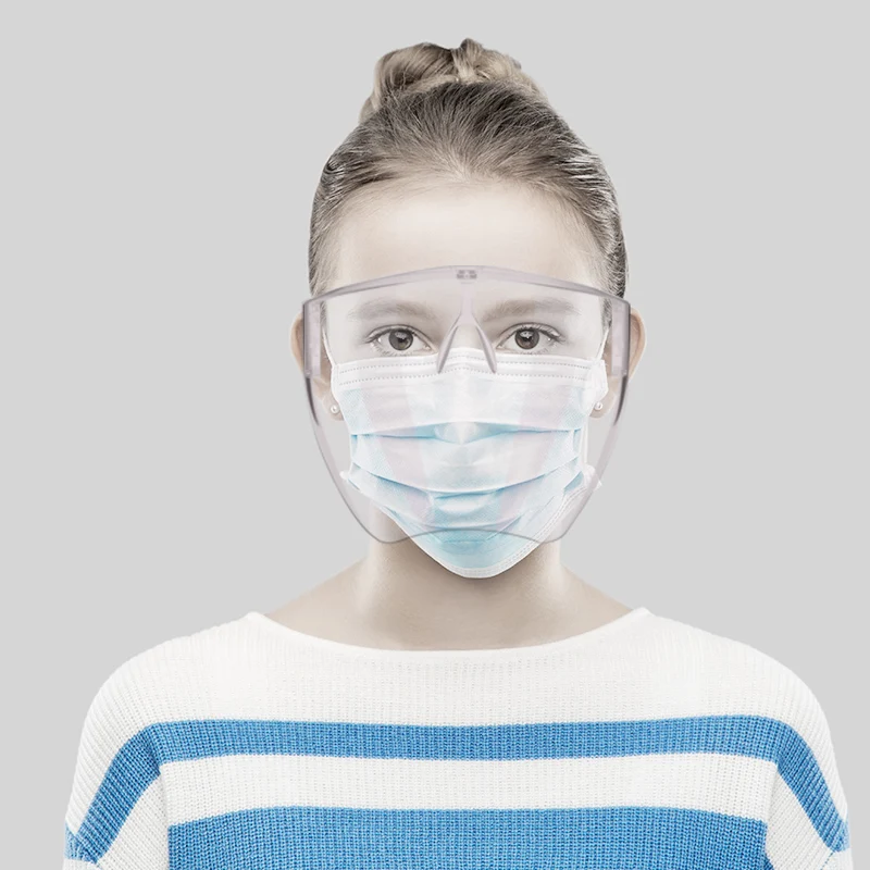 Защитная маска для лица прозрачная экрана козырек защиты глаз противотуманная