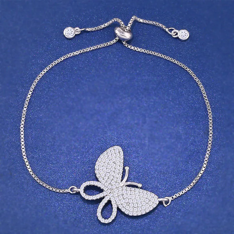 

NB24 925 sterling silver bracelet Butterfly bracelet