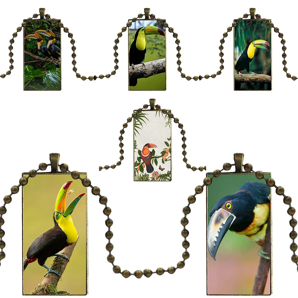 Tucan Bird брендовые стальные цветные ювелирные изделия модное массивное ожерелье