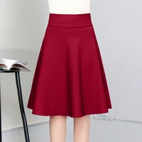 mid length skirt shorts skirts womens summer a line sun school high waist pleated skirt female korean elegant skirt