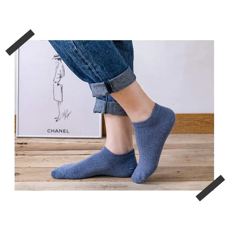 5 pairs of women's short socks Comfortable Stripe Cotton Sock Women Slippers Stealth Ankle Socks men in Five Color High Quality