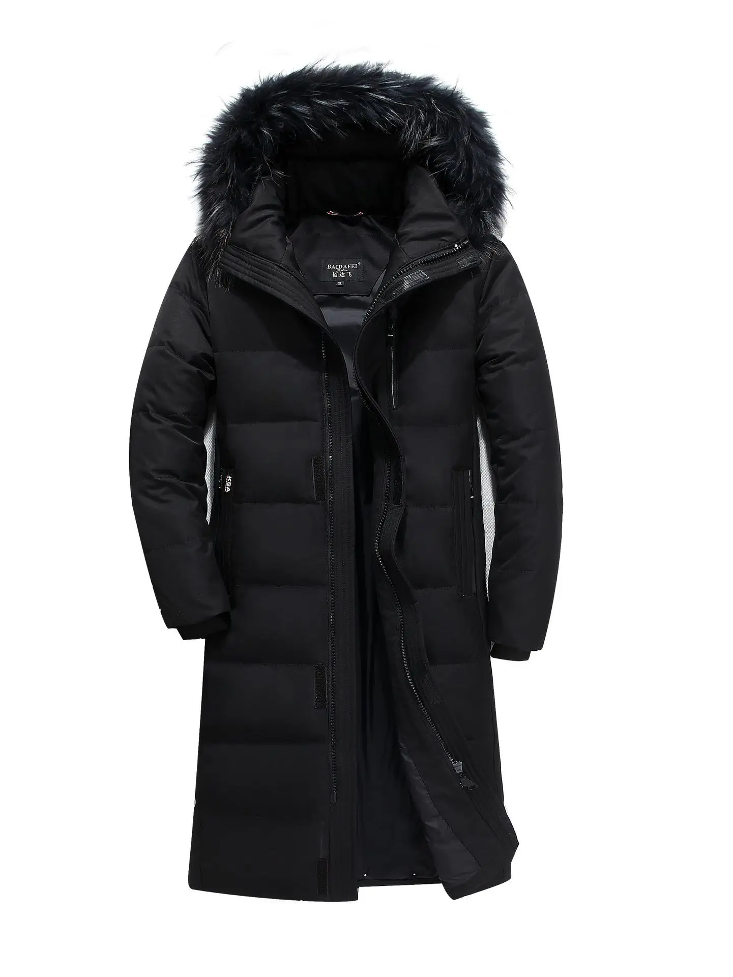 Down Jacket Men Korean Plus Size 6XL Winter Coat Long White Duck Hooded Puffer Warm Casaco 98 YY1312 | Мужская одежда
