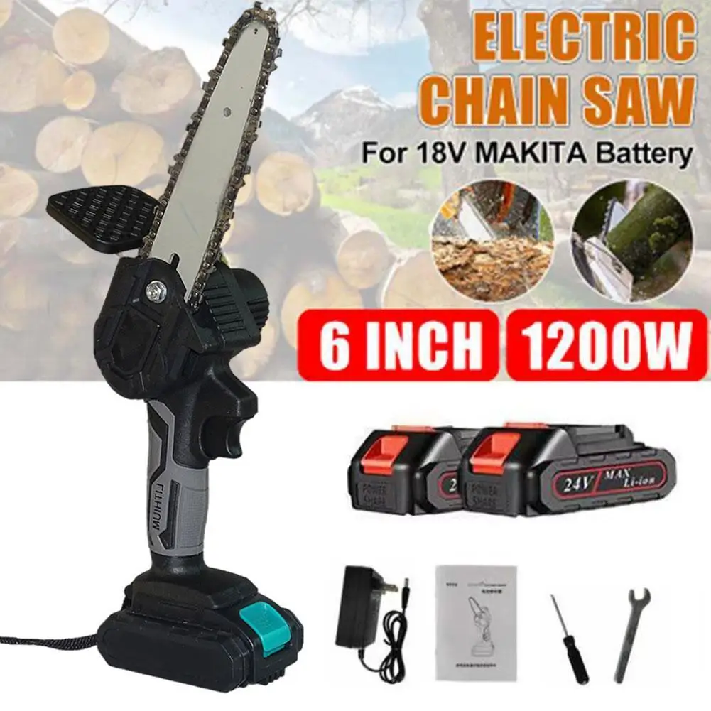 

1200W Pruning Saw Small Portable Electric Chiansaw Trimming Small For Flowers Saw Chain Gardening Plants Machine Logging To A3D4