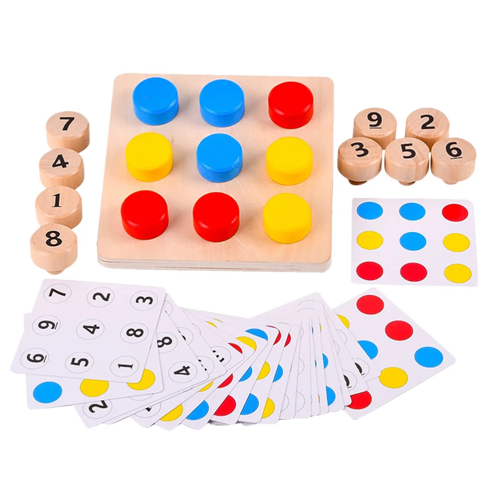 

1 Set Screw Matching Wooden Board Nut Assembling Learning for Children